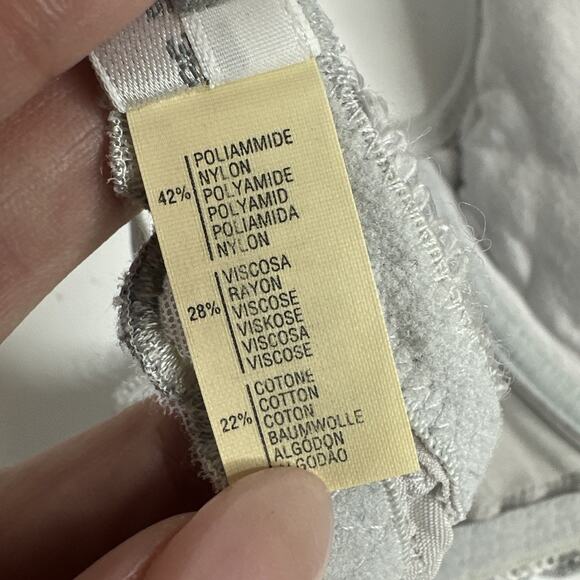 Vintage La Perla Coquette Floral Embroidered Lace Underwire Bra 36 Muted Blue - Picture 10 of 16